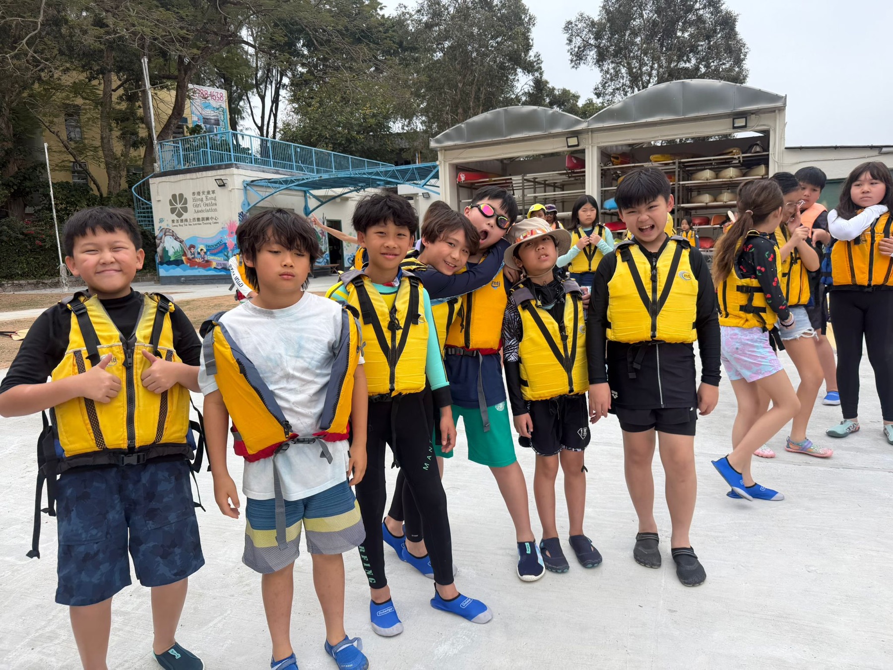 SSHK students together after Leadership Camp activities